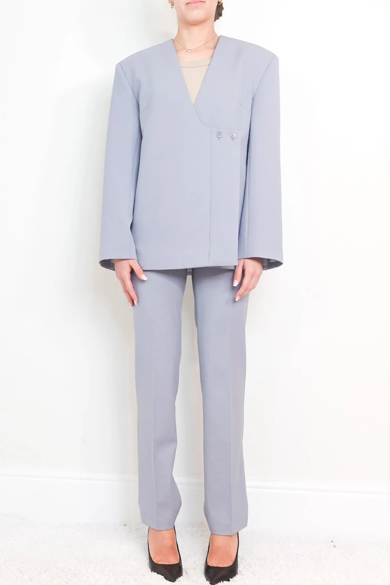 Blue wool suit RRP £700