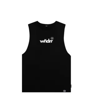 WNDRR Accent Muscle Top (Black)